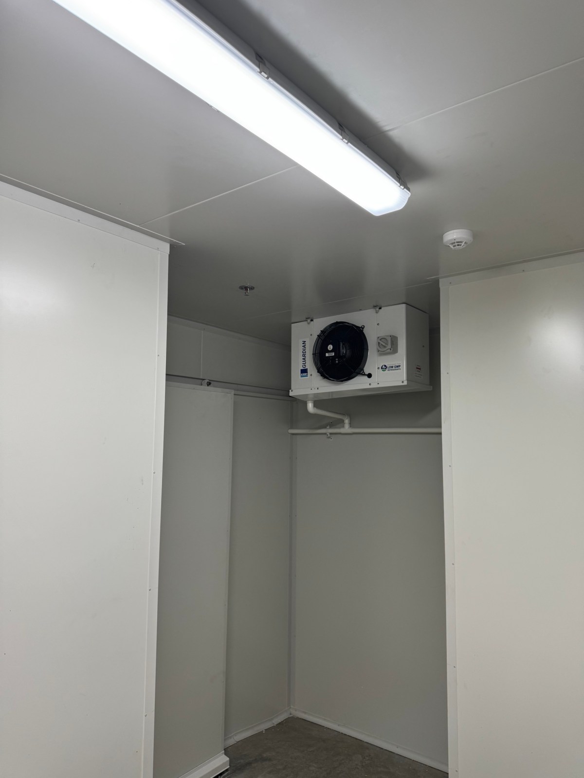 New coolroom with Kirby Guardian evaporator installed by Beers R Us